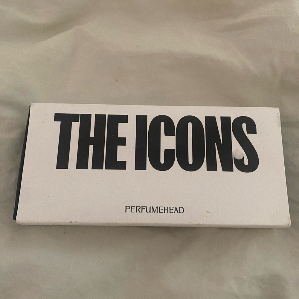 Perfumehead the ICONS perfume set.  Barely sprayed.